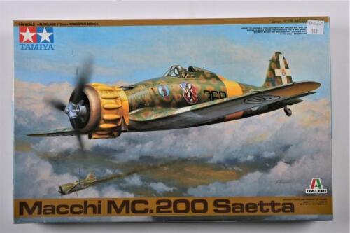 TAMIYA: A 1:48 scale Macchi MC.200 Saetta boxed model kit