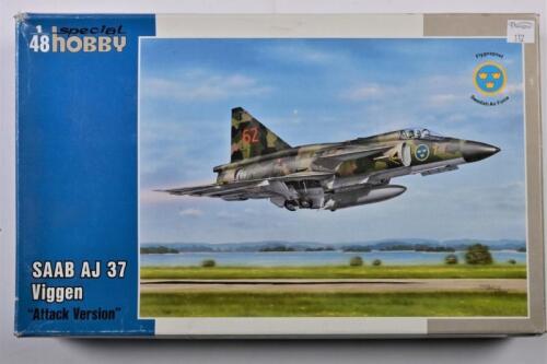 SPECIAL HOBBY: A 1:48 scale Saab AJ 37 Viggen "Attack Version" boxed model kit
