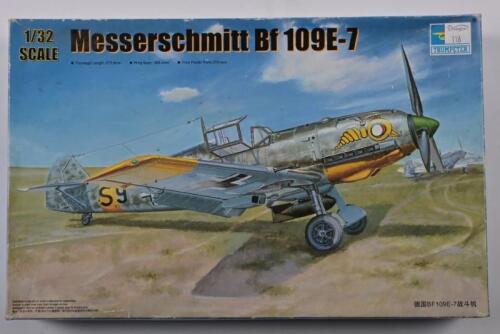 TRUMPETER: A 1:32 scale Messerschmitt Bf 109E-7 boxed model kit