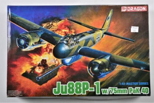 DRAGON: A 1:48 scale Master series Ju88p-1 w/75mm PaK 40 boxed model kit