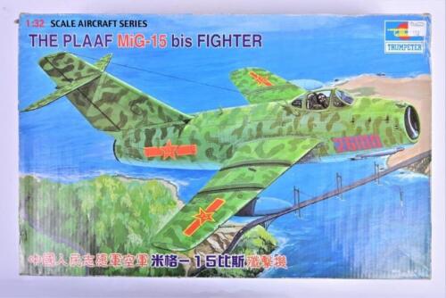 TRUMPETER: A 1:32 scale The Plaaf MiG-15 bis Fighter boxed model kit