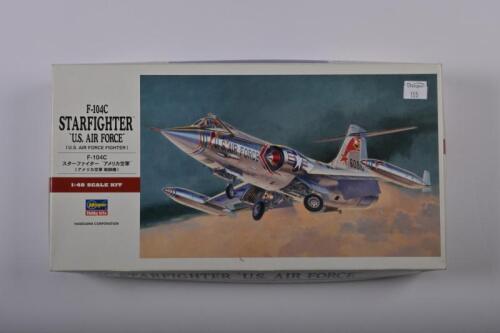 HASEGAWA: A 1:48 scale F-104C Starfighter "U.S. Air Force" boxed model kit