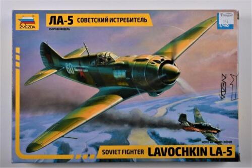 ZVEZDA: A 1:48 scale Lavochkin LA-5 Soviet fighter boxed model kit