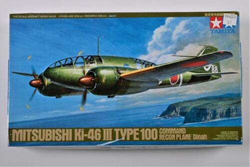 TAMIYA: A 1:48 scale Mitsubishi Ki-46 III Type 100 Command Recon Plane (DINAH) boxed model kit