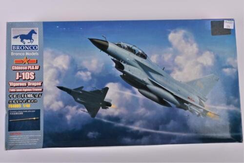 BRONCO: A 1:48 scale Chinese PLAAF J-10S "Vigorous Dragon" boxed model kit