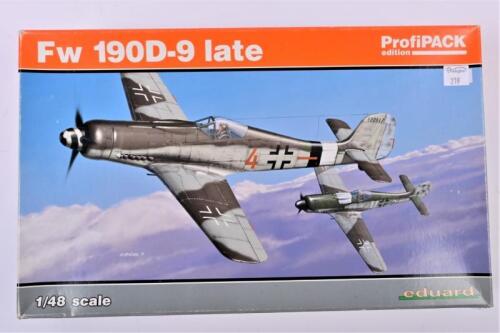 EDUARD: A 1:48 scale ProfiPACK edition Fw 190D-9 Late boxed model kit