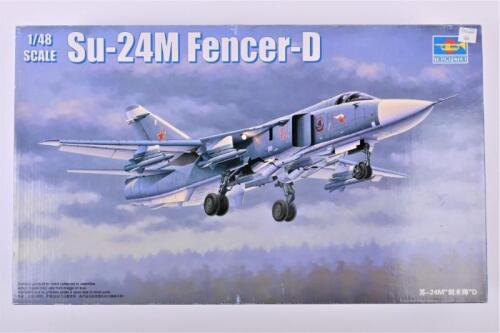 TRUMPETER: A 1:48 scale Su-24M Fencer-D boxed model kit