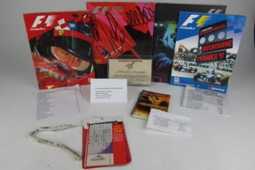 ALBERT PARK G.P: A collection of memorabilia relating to the Melbourne Grand Prix (with 30+ signatures)