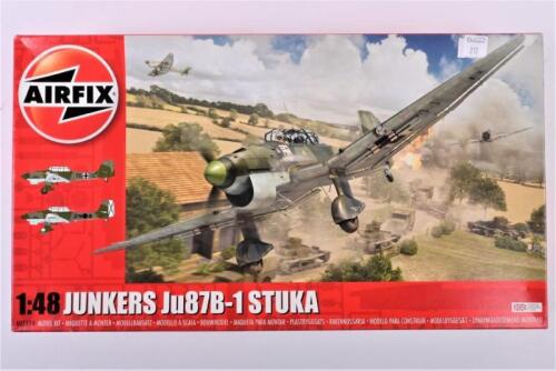 AIRFIX: A 1:48 scale Junkers Ju87B-1 Stuka boxed model kit