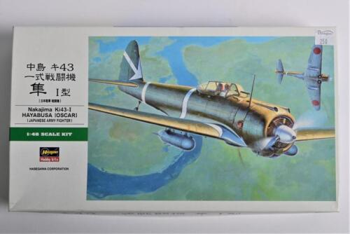HASEGAWA: A 1:48 scale Nakajima Ki43-I Hayabusa (OSCAR) boxed model kit