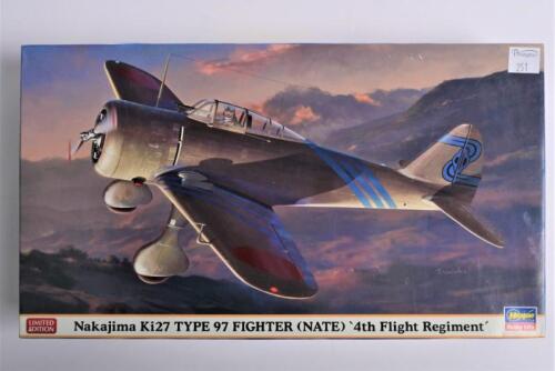 HASEGAWA: A 1:48 scale Limited edition Nakajima Ki27 Type 97 Fighter (NATE) boxed model kit