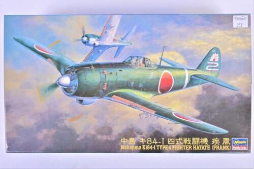 HASEGAWA: A 1:48 scale Nakajima Ki84-I Type 4 fighter Hayate (FRANK) boxed model kit