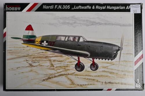 SPECIAL HOBBY: A 1:48 scale Nardi F.N. 305 "Luftwaffe & Royal Hungarian AF" boxed model kit