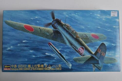 HASEGAWA: A 1:48 scale Nakajima B6N2 Carrier attack bomber Tenzan (JILL) Type 12 boxed model kit