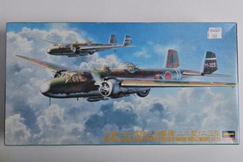 HASEGAWA: A 1:72 scale Mitsubishi G3M2/G3M3 Type 96 Attack bomber (NELL) Model 22/23 boxed model kit
