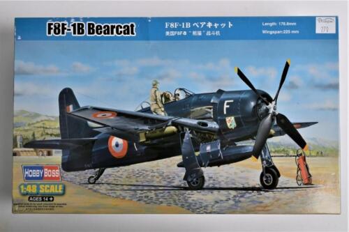 HOBBY BOSS: A 1:48 scale F8F-1B Bearcat boxed model kit