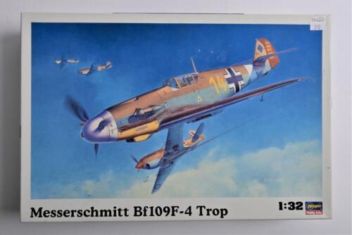 HASEGAWA: A 1:32 scale Messerschmitt Bf109F-4 Trop boxed model kit