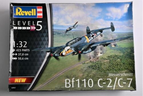 REVELL: A 1:32 scale Messerschmitt Bf110C-2/C-7 boxed model kit