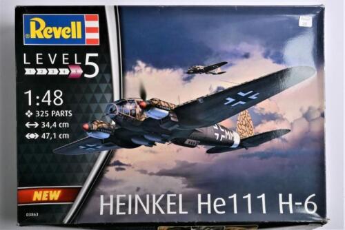 REVELL: A 1:48 scale Heinkel He111H-6 boxed model kit