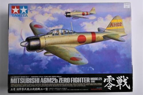TAMIYA: A 1:32 scale Mitsubishi A6M2b Zero fighter Model 21 (ZEKE) boxed model kit