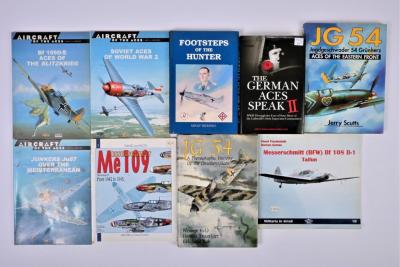 GERMAN AIRCRAFTS IN WWII: Assortment of books and booklets about German aircrafts in WWII