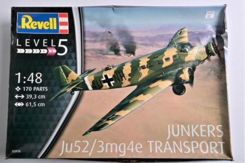 REVELL: A 1:48 scale Junkers Ju52/3mg4e Transport boxed model kit