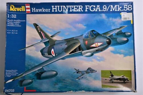 REVELL: A 1:32 scale Hawker Hunter FGA.9/Mk.58 boxed model kit