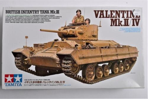 TAMIYA: A 1:35 scale Valentine Mk.II/IV British infantry tank Mk.III boxed model kit