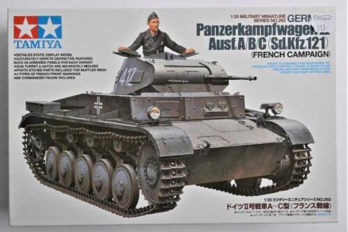 TAMIYA: A 1:35 scale German Panzerkampfwagen II Ausf.A/B/C (Sd.Kfz.121) French campaign boxed model kit