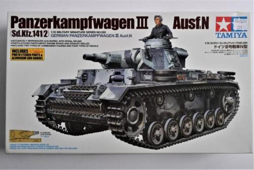 TAMIYA: A 1:35 scale German Panzerkampfwagen III Ausf.N Sd.Kfz.141/2 German tank boxed model kit