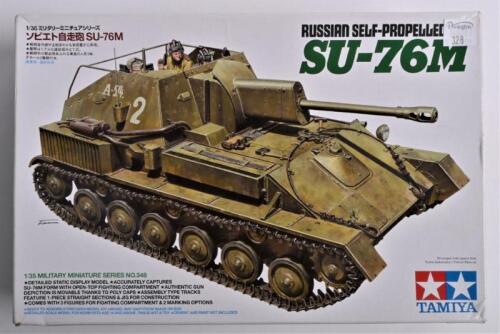 TAMIYA: A 1:35 scale SU-76M Russian self-propelled gun boxed model kit