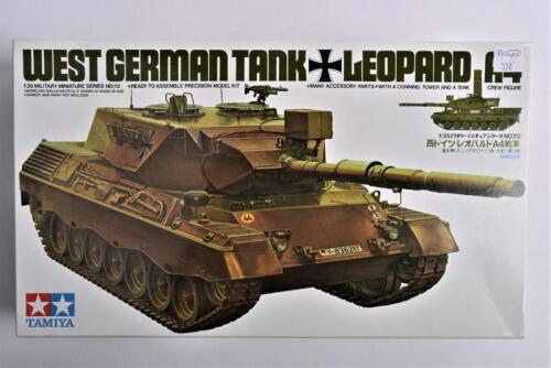 TAMIYA: A 1:35 scale West German tank "Leopard" A4 boxed model kit