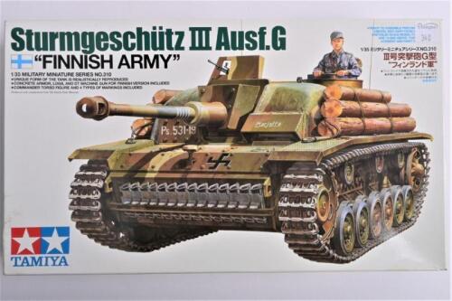 TAMIYA: A 1:35 scale Sturmgeschutz III Ausf.G "Finnish Army" boxed model kit