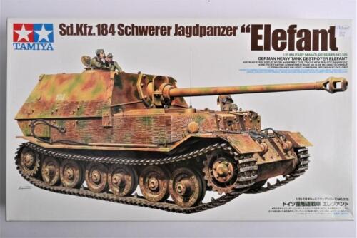 TAMIYA: A 1:35 scale German heavy tank destroyer Schwerer Jagdpanzer "Elefant" Sd.Kfz.184 boxed model kit