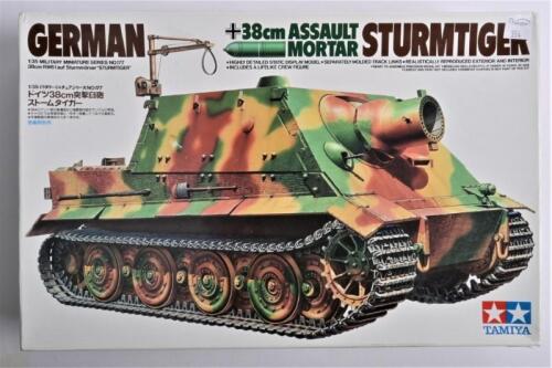 TAMIYA: A 1:35 scale German assault mortar 38cm "Sturmtiger" boxed model kit