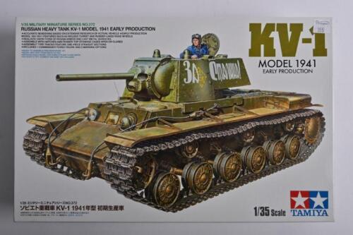 TAMIYA: A 1:35 scale Russian heavy tank KV-1 model boxed model kit