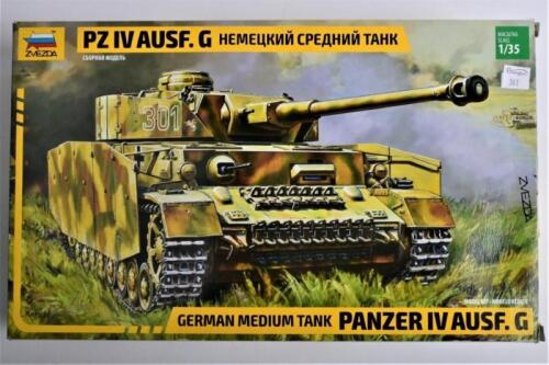 ZVEZDA: A 1:35 scale German medium tank Panzer IV Ausf.G boxed model kit