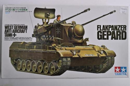 TAMIYA: A 1:35 scale West German anti aircraft tank Flakpanzer GEPARD boxed model kit