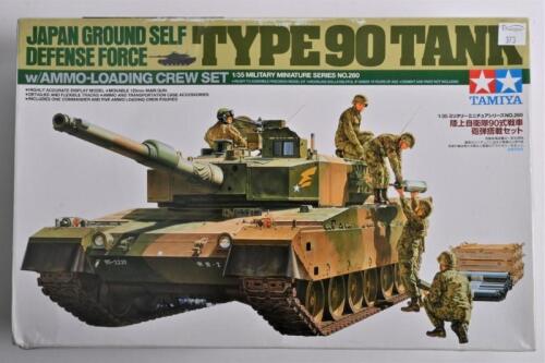 TAMIYA: A 1:35 scale Japan ground self defence Force type 90 tank boxed model kit