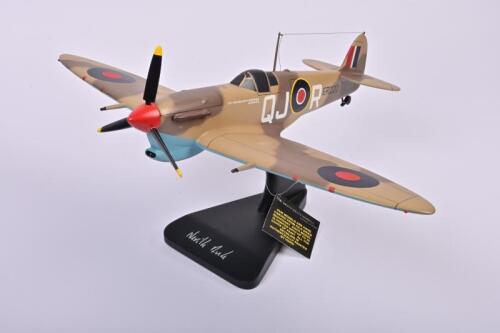 SPITFIRE Vb: An impressive Bravo Delta Models hand painted 1:28&nbsp;scale Spitfire Vb in Desert Camouflage. Neville Duke signature. L.E of 100 (27cm high x 49cm wide)