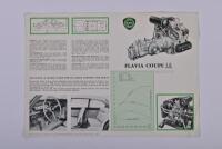 LANCIA: A 1964 Lancia Flavia Coupe sales brochure - 2
