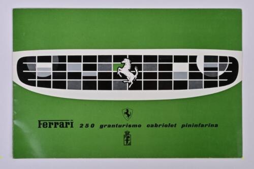 FERRARI: A superb and original Ferrari '250 granturismo cabriolet pininfarina' sales brochure. Circa 1950's - 1960's