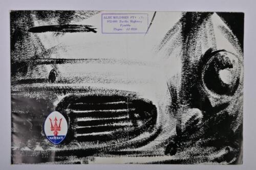 MASERATI: An official Maserati factory production sales brochure for the Maserati 3500GT. Circa 1959
