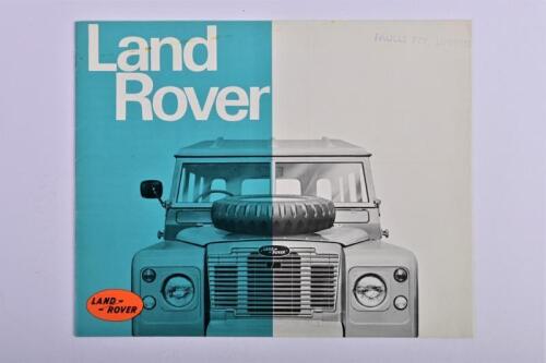 LAND ROVER: An impressive Land Rover sales brochure. 4 & 6 Cylinder models
