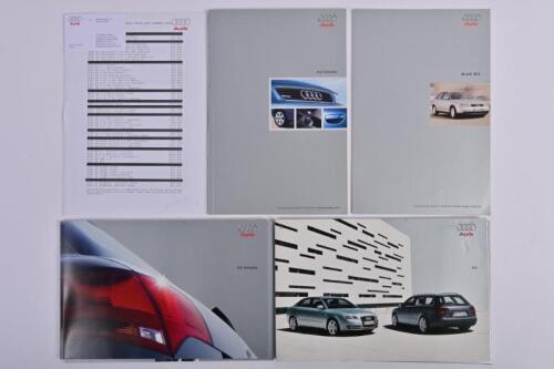 AUDI: Three modern Audi sales brochures. A3 & A4 sales brochures