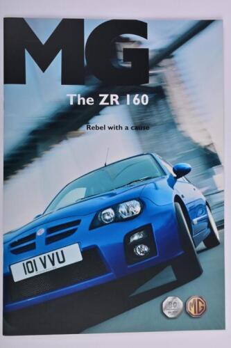 MG: A 2005 MG ZR 160 colour sales brochure. As prepared for Australian market