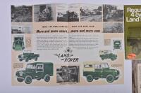 LAND ROVER: Three Land Rover items. Land Rover sales brochures and advertisement - 2