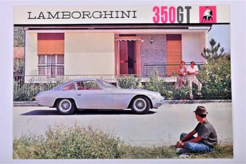 LAMBORGHINI: A rare and original Lamborghini 350GT sales brochure. Superb