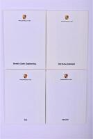 PORSCHE: Four white carded sleeves containing six postcards of various Porsche models. 911 & Boxster postcards