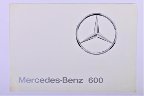 MERCEDES-BENZ: A 1964 Mercedes-Benz 600 sales brochure